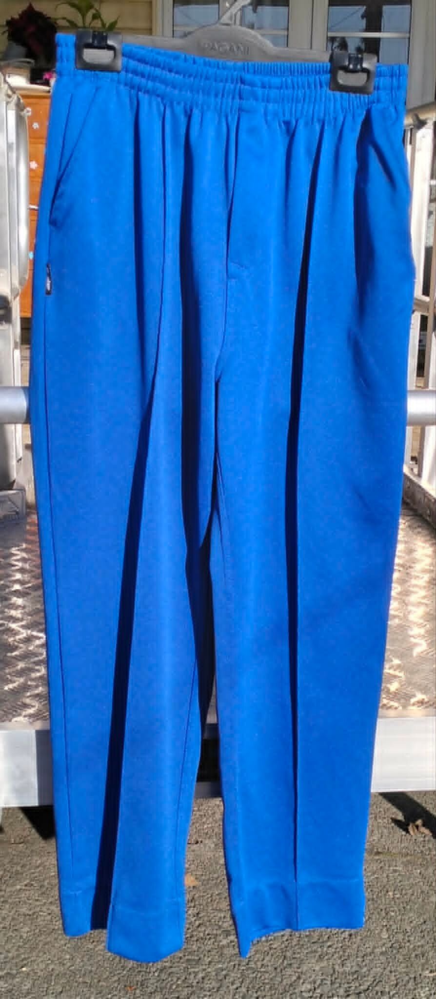 Royal Blue Trousers Straight Leg Pull-on Pants 8 Womens Lawn Bowls Sports Workwear Make me an offer