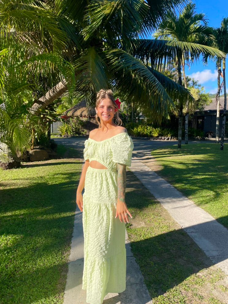 green emerald velvet dress Nelly Mini Dress