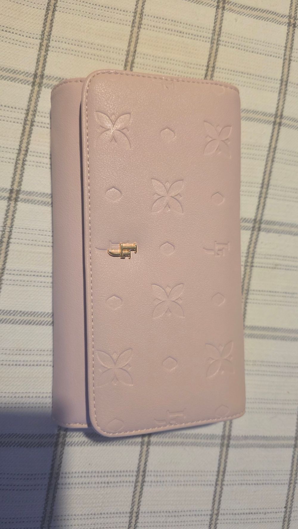 Laura Jones Pink Embossed Wallet