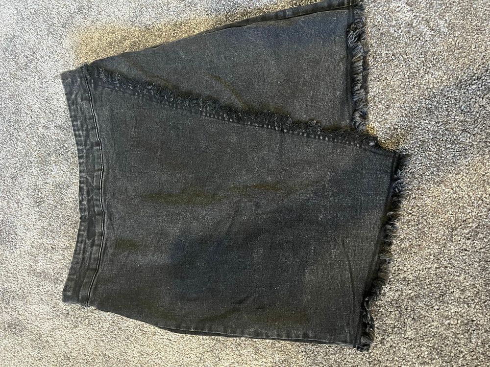 Black Denim Skirt