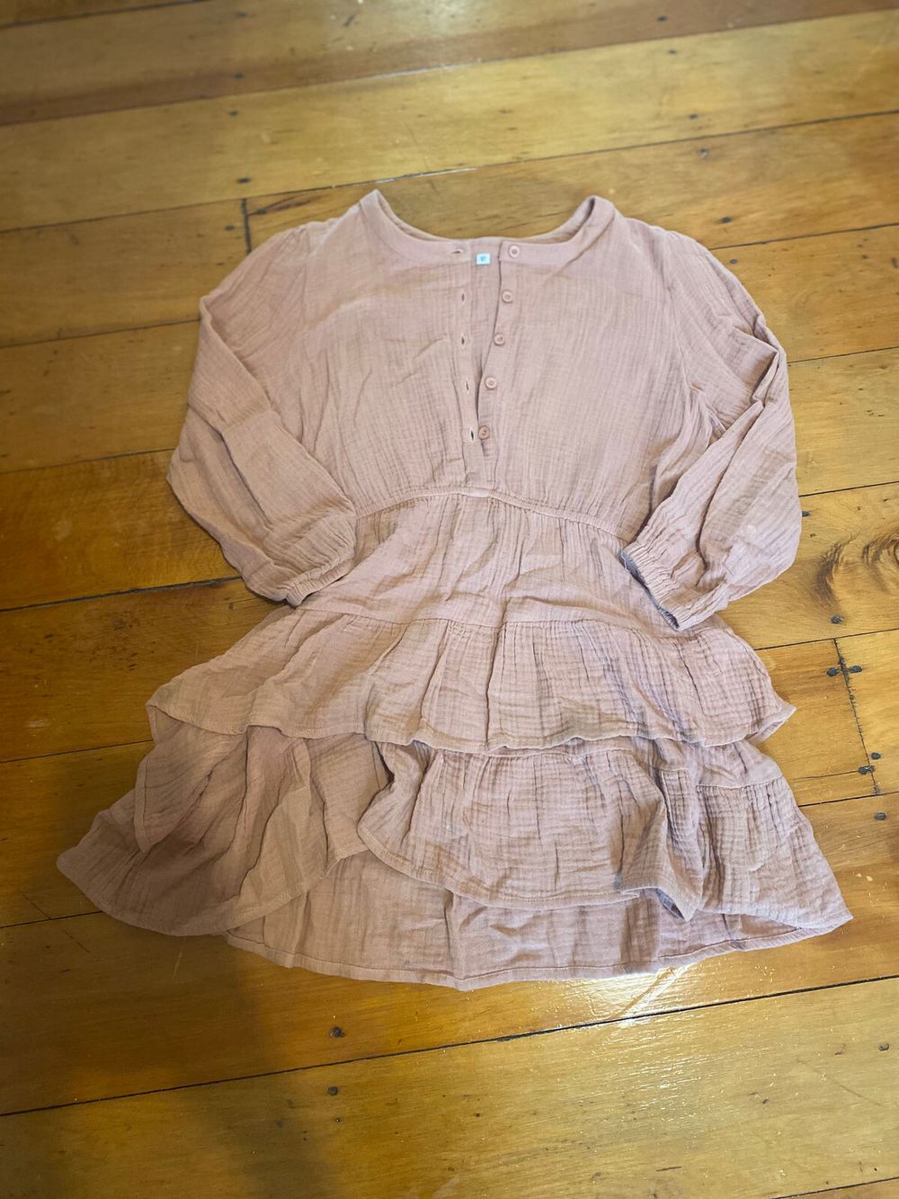 Tiered Long Sleeve Dress