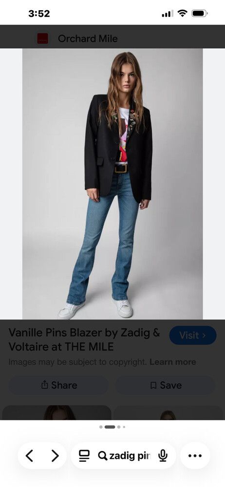 Zadig & Voltaire Vanille Pins Blazer