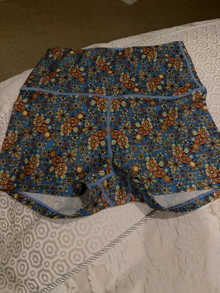 Sisstrevolution Blue Floral Shorts