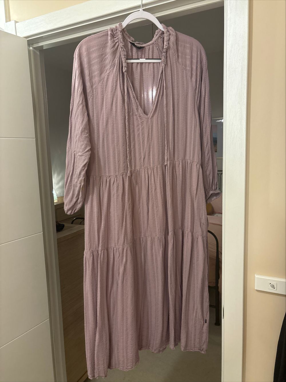 Thing Thing Lilac Tiered Maxi Dress