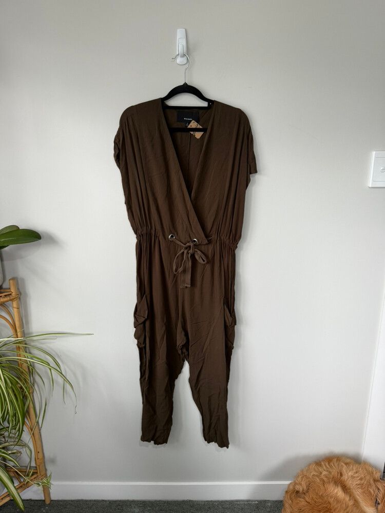 Moochi Khaki Green Jumpsuit Size 8