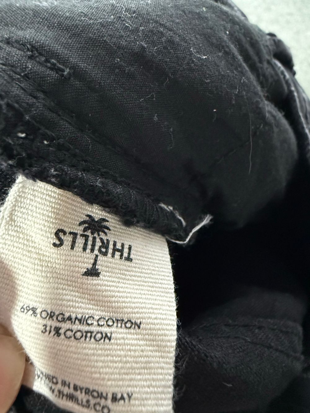 THRILLS Black Denim Jeans