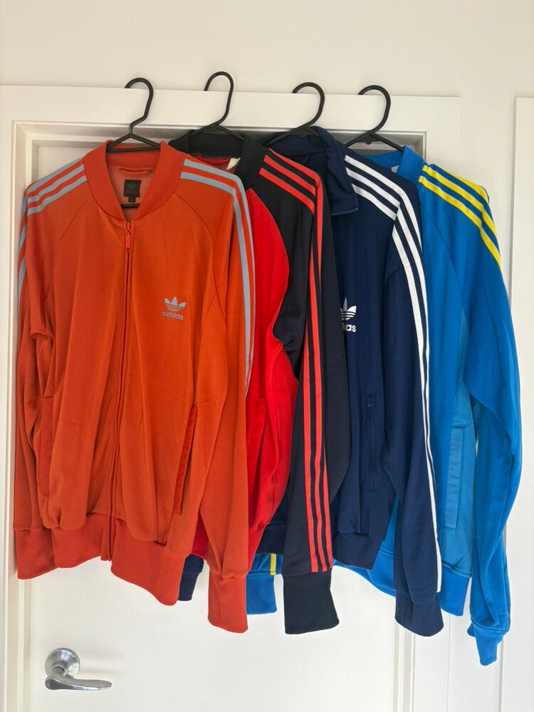 4 Vintage Adidas Tracksuit Jackets