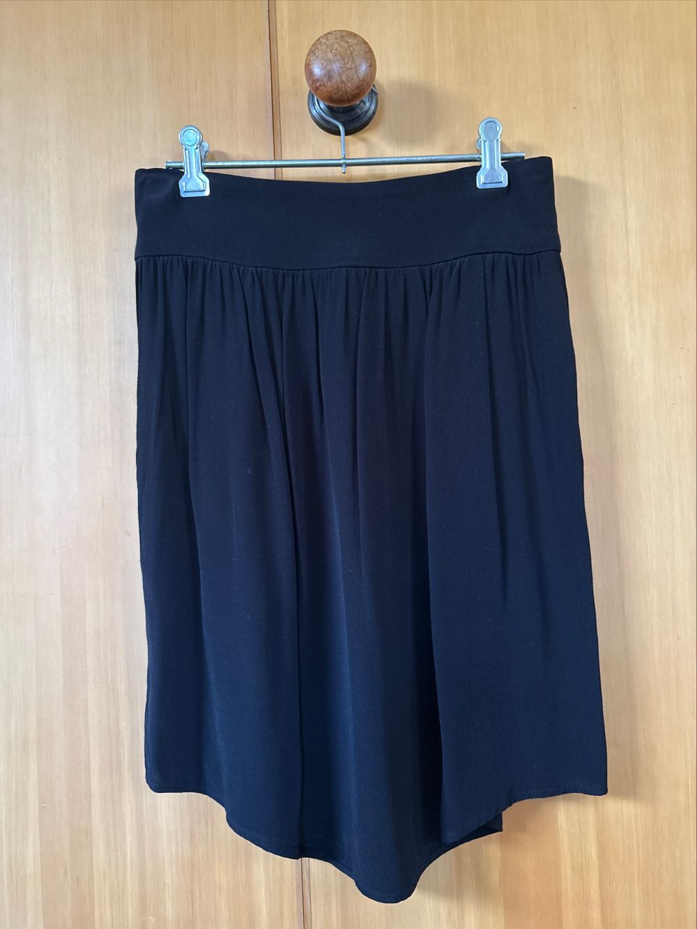 Storm black tulip hem skirt