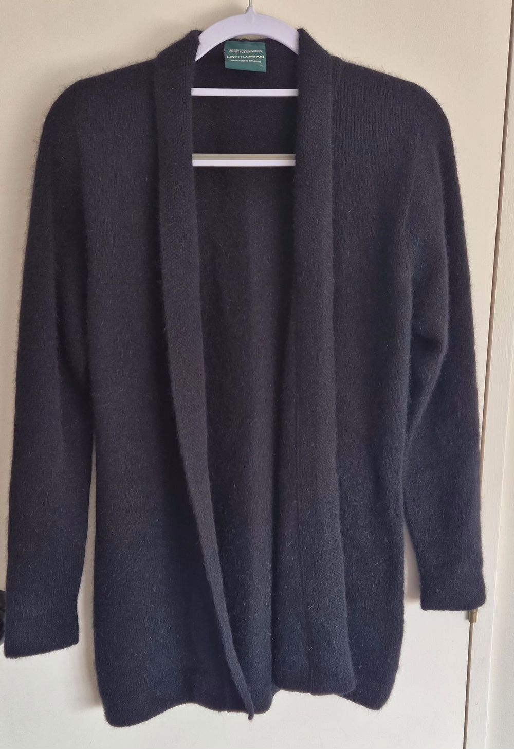 Lothlorian Black Merino Possum Cardigan