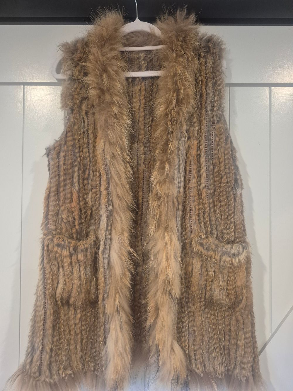 Super Gorgeous Rabbit Fur waistcoat