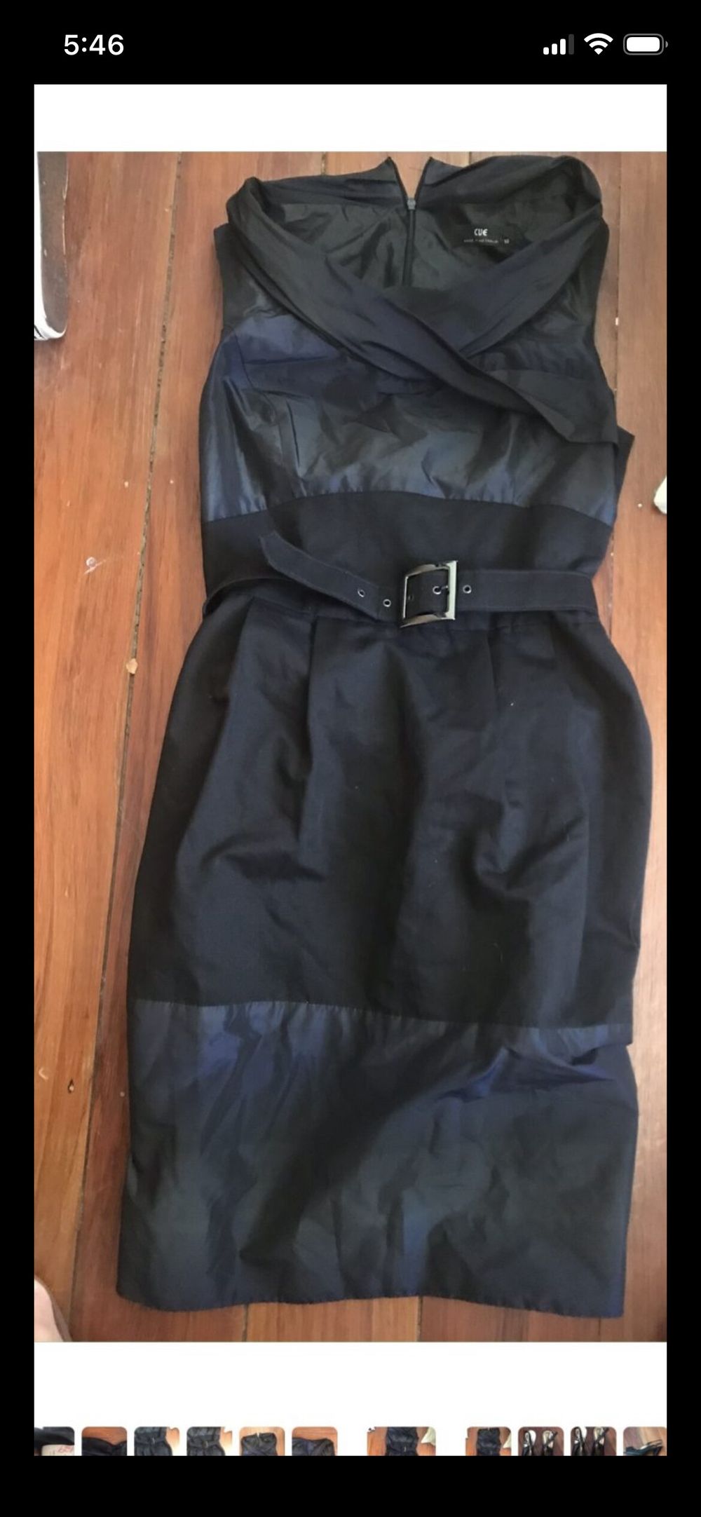 cue sz 10 classic sleeveless sheath cocktail dress