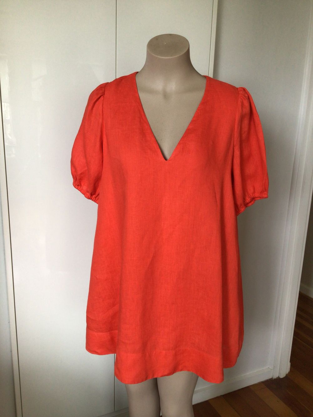 Forever New Red Linen Mini Dress