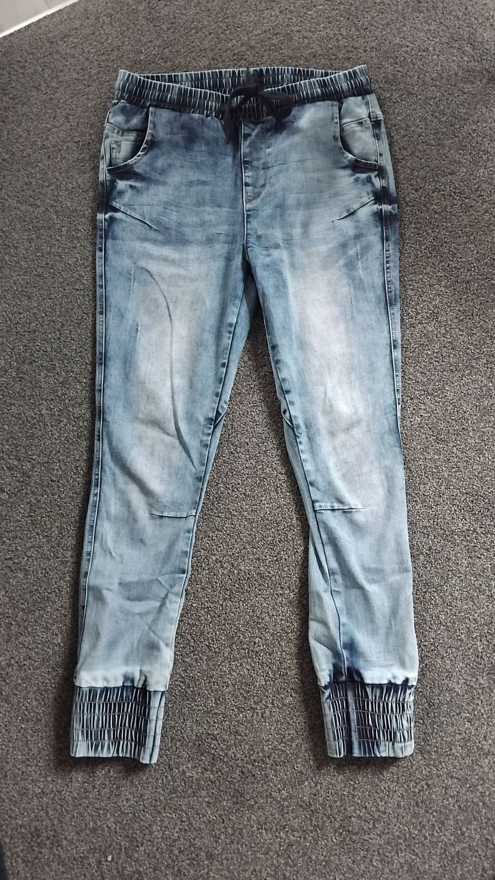 Home-lee Blue Denim Joggers