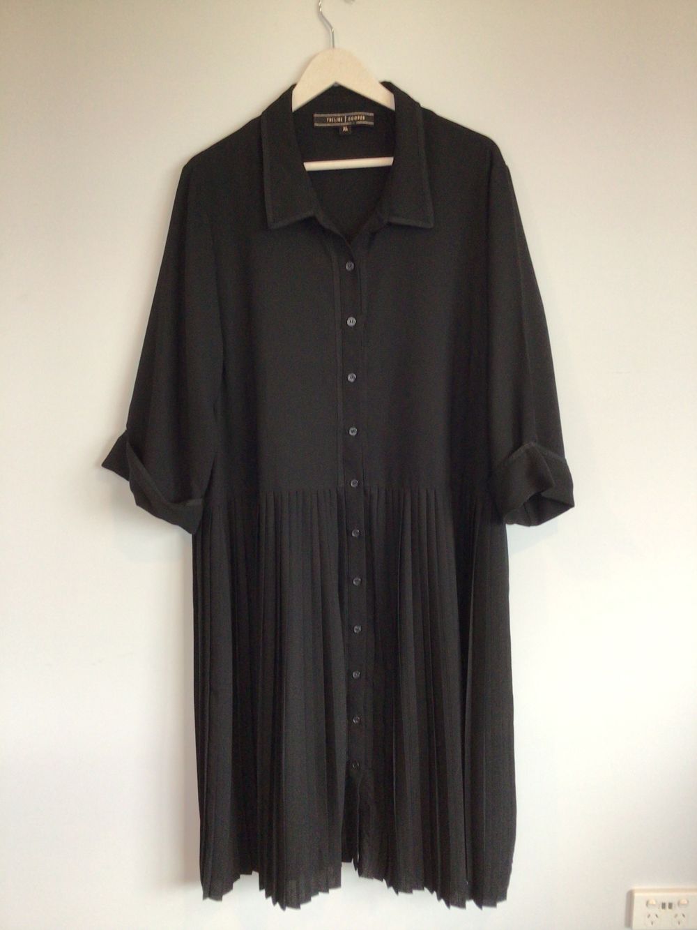 Trelise Cooper Black ‘Pleat & Three Veg’ Dress - size XL