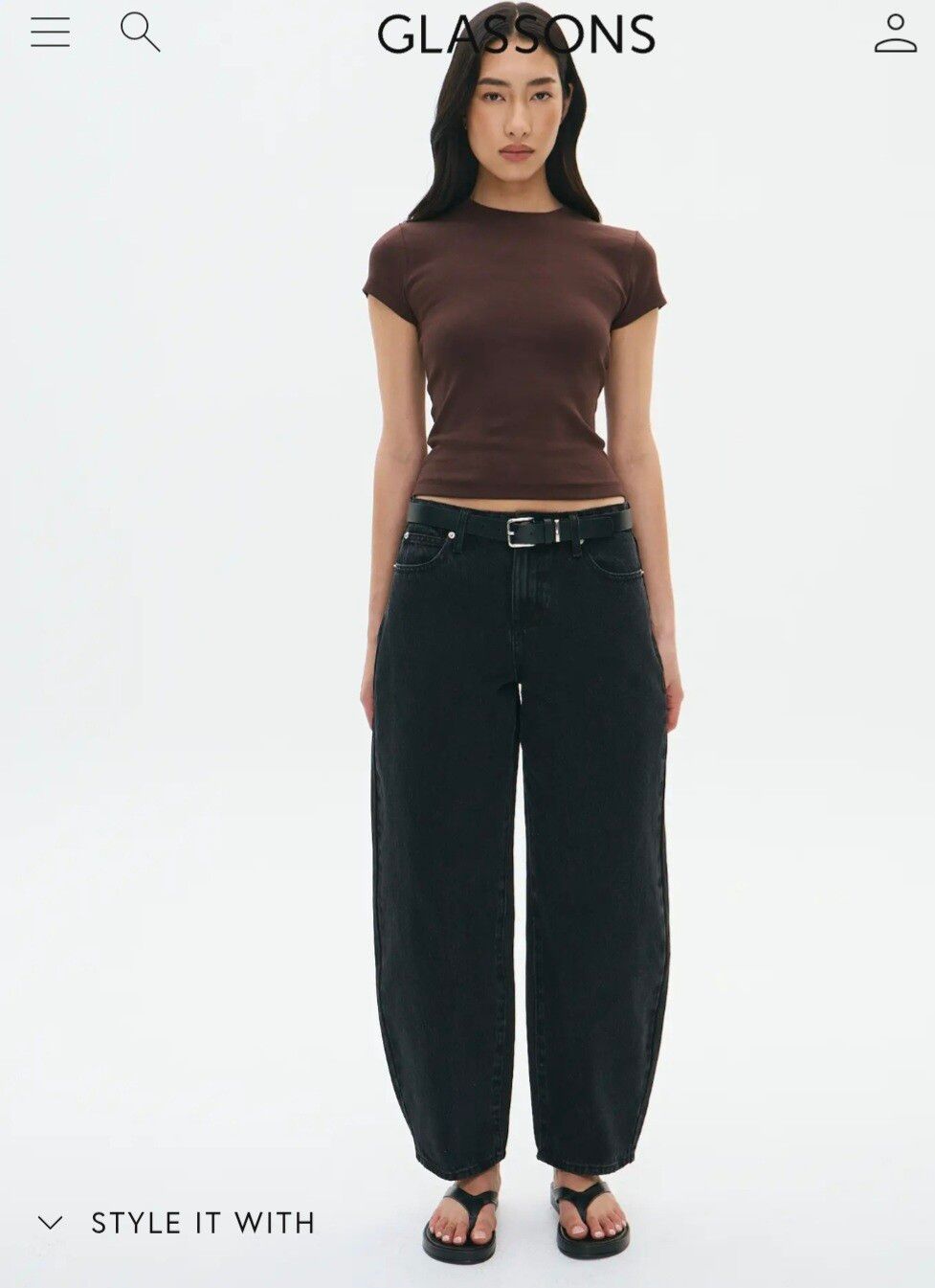 Glassons Mid Rise Barrell Leg Jeans Size 12