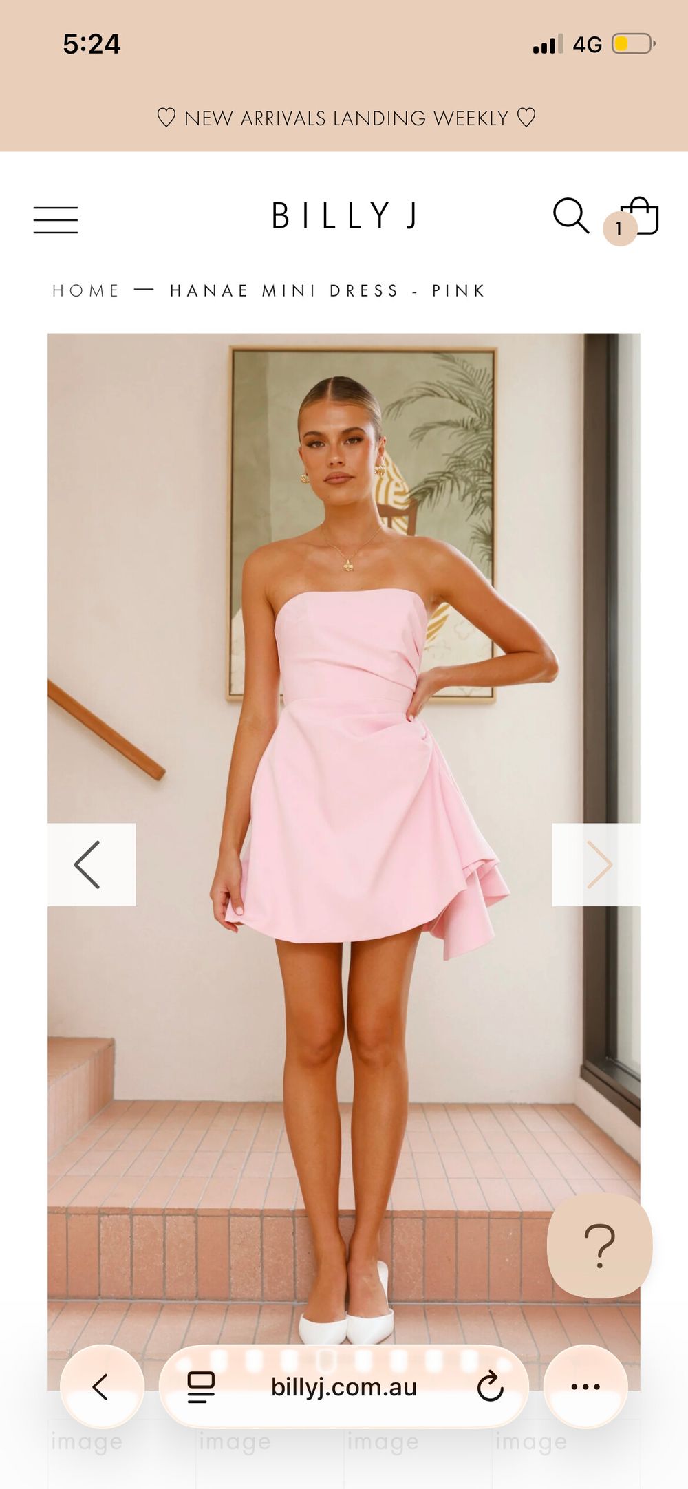 Billy J Boutique - Billy J Hanae Mini Dress on Designer Wardrobe