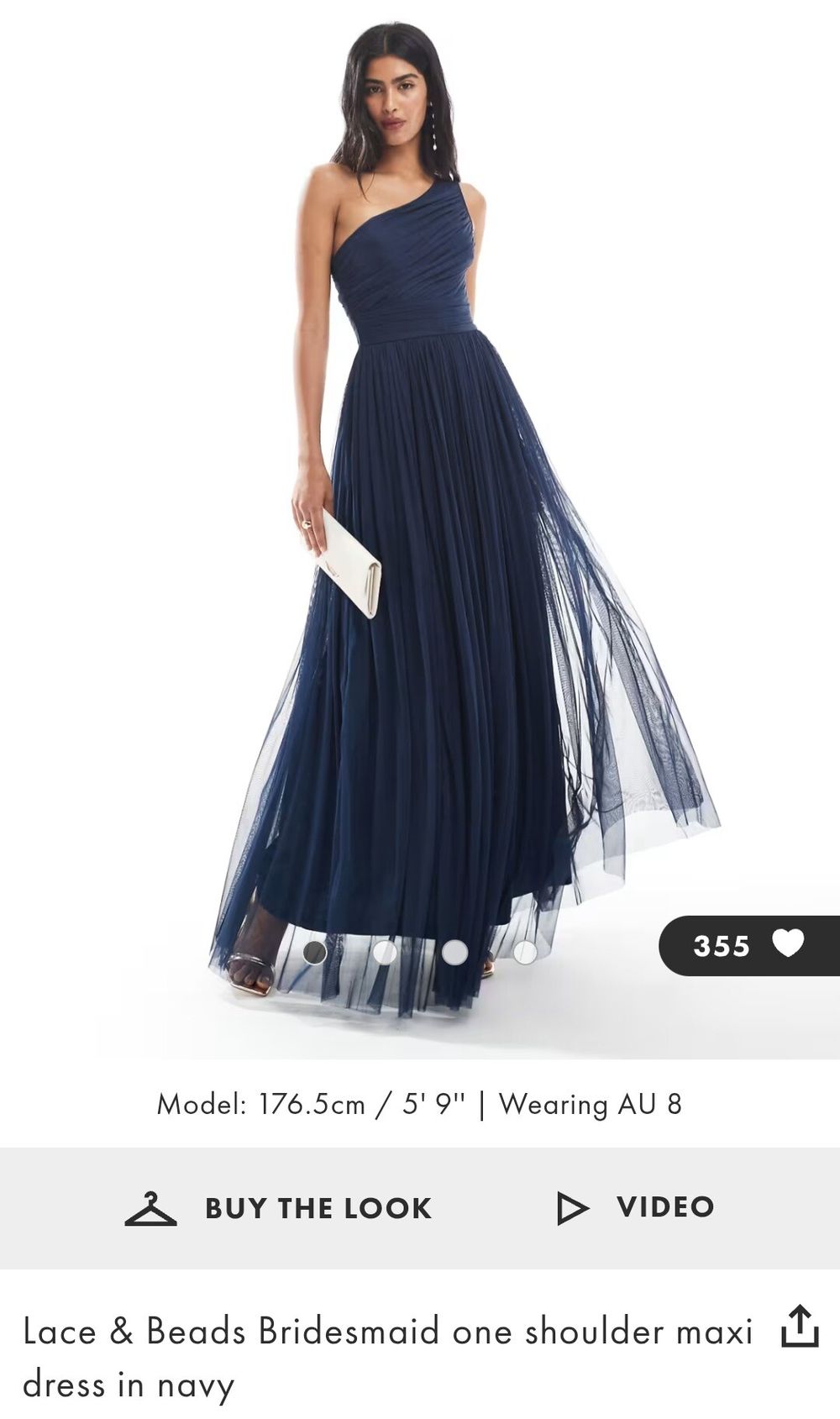 princess polly baby blue dress Navy Strapless Beaded Evening Dress main image 0