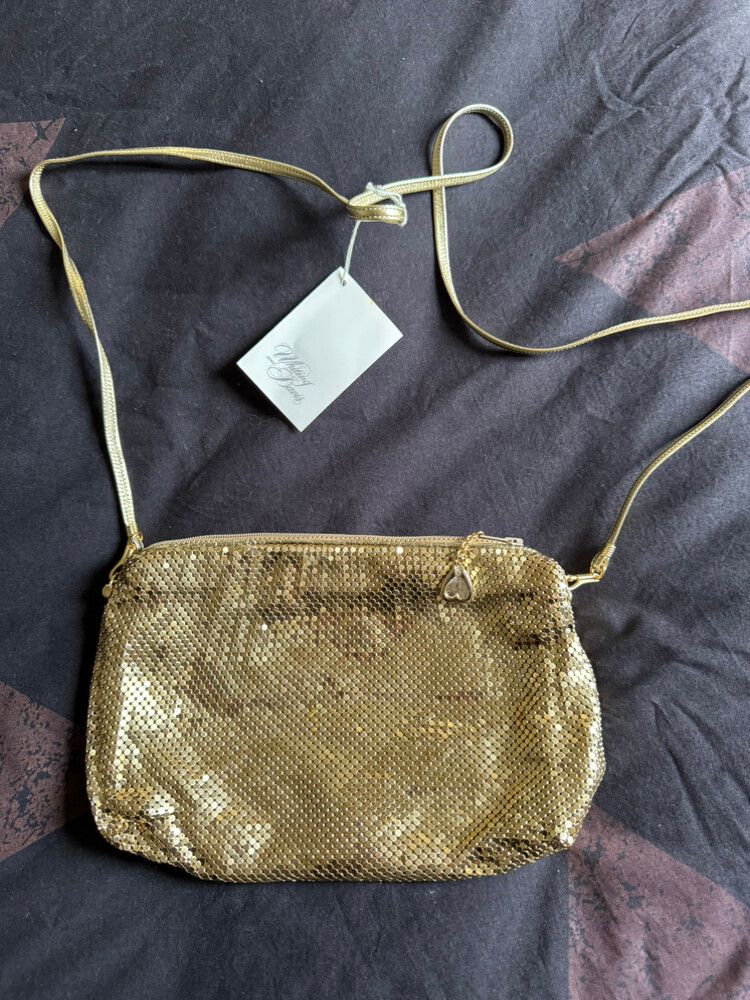 Whiting And Davis Gold Shoulder Bag