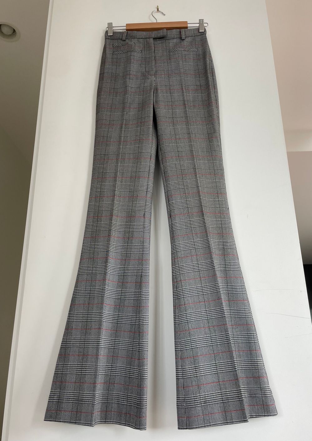 Karen Walker Tailored Plaid flared pants