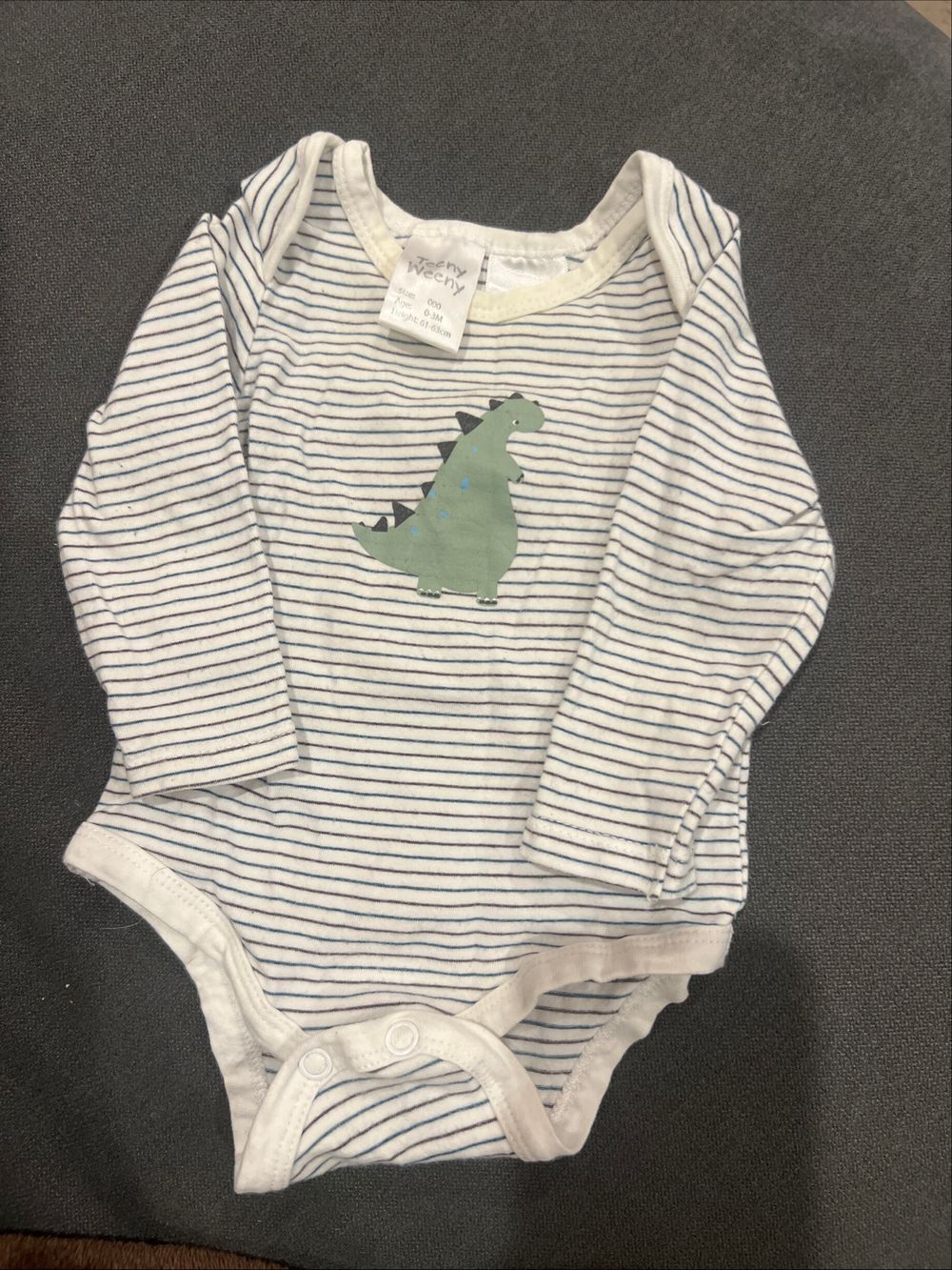 Striped Dinosaur Onesie