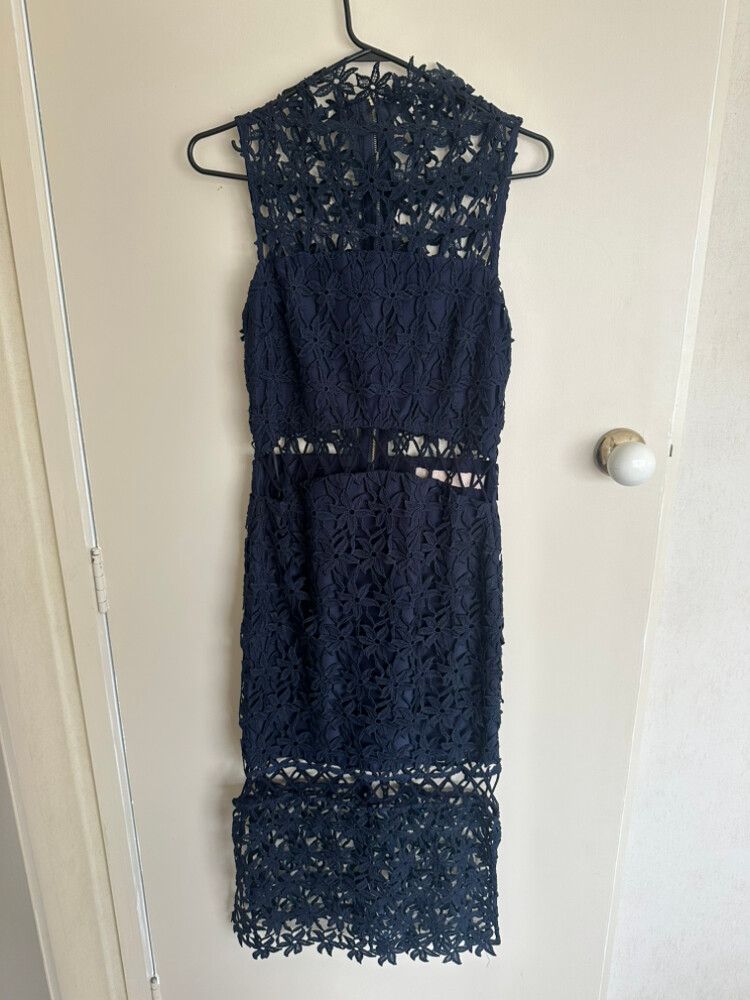 Keepsake Blue Lace Dress Size S