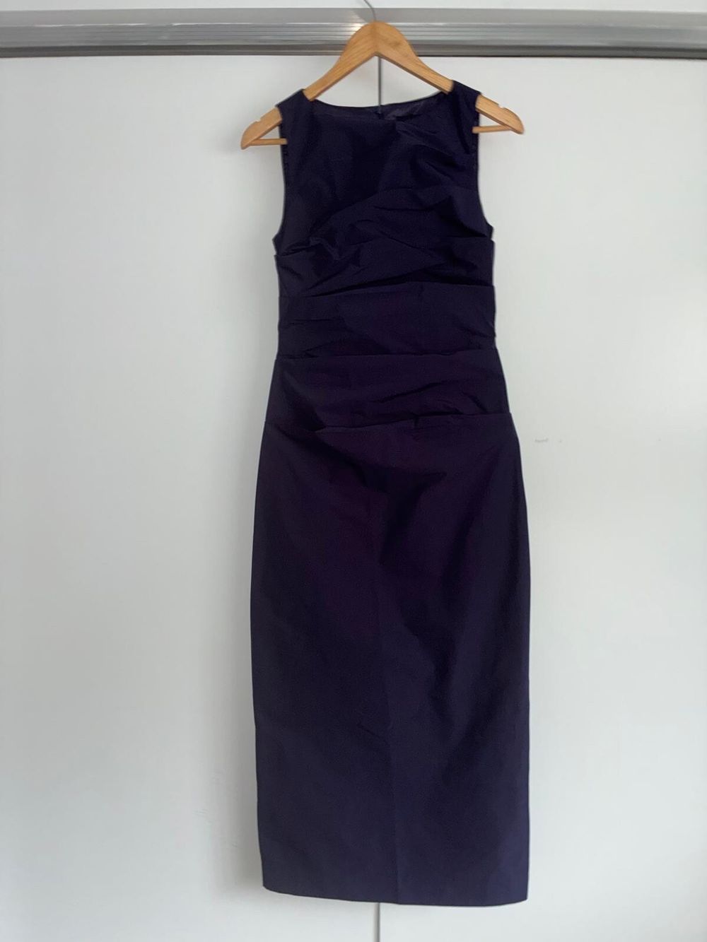 Wynn Hamlyn purple ruched dress