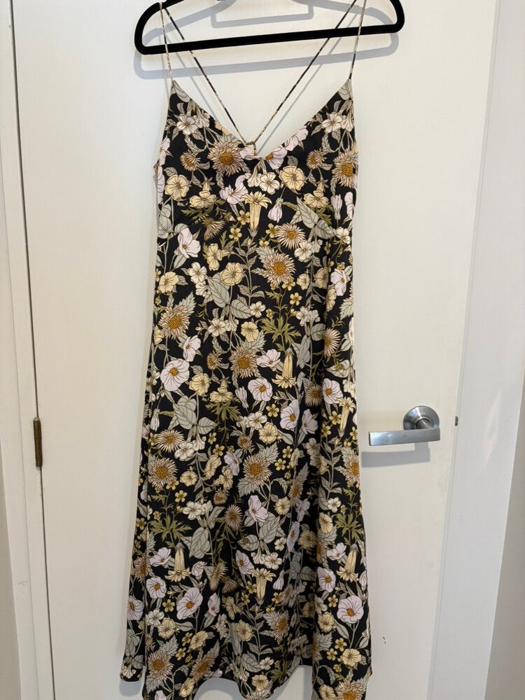 H&M Floral Print Midi Dress