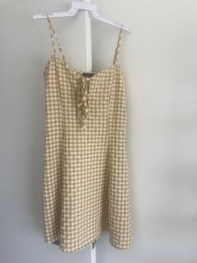 Cotton On Yellow Gingham Dress