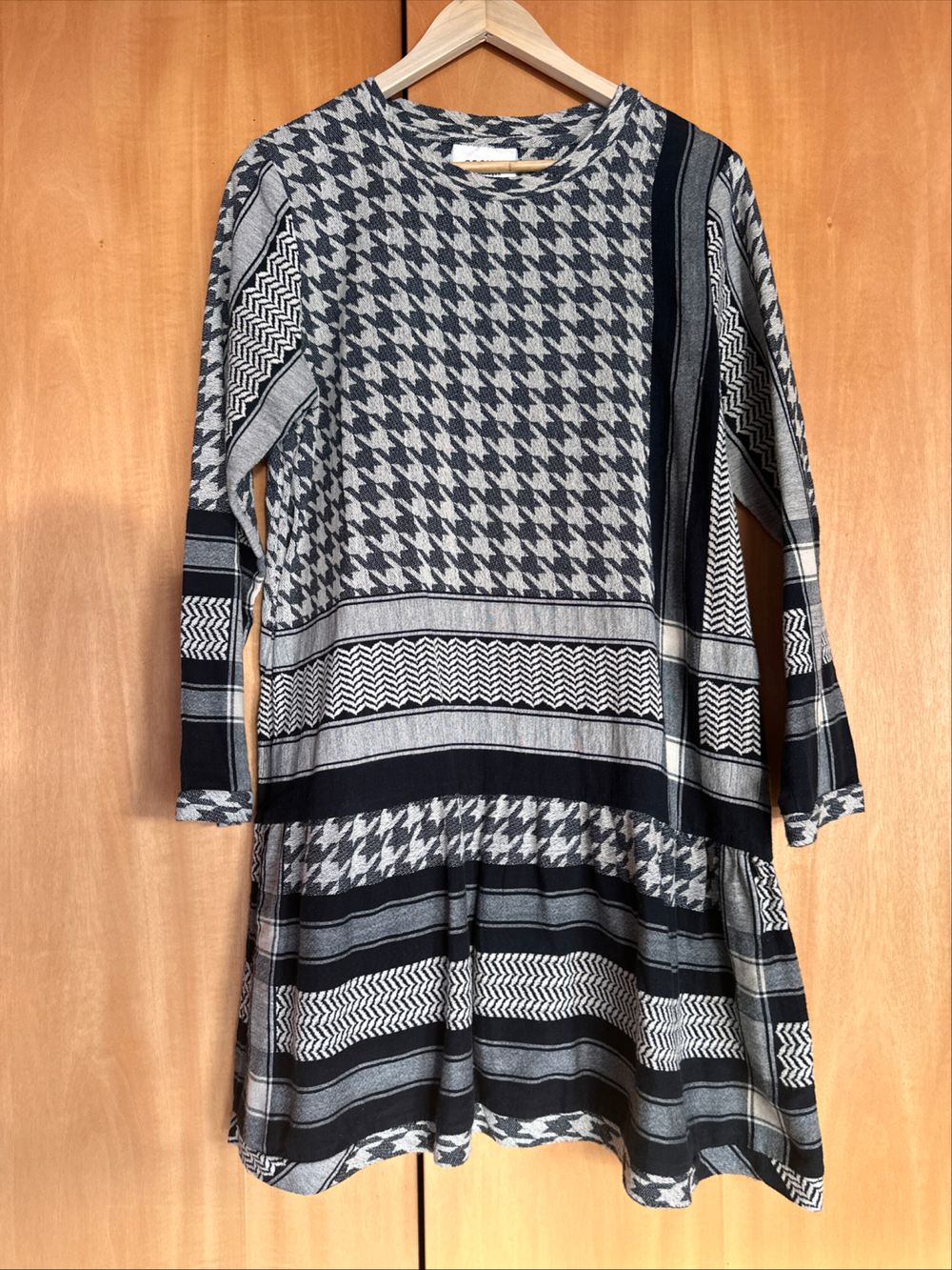 Cecilie Copenhagen Black And White Houndstooth Dress