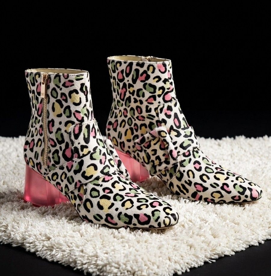 Stunning Cowhide Leopard Boots-As New