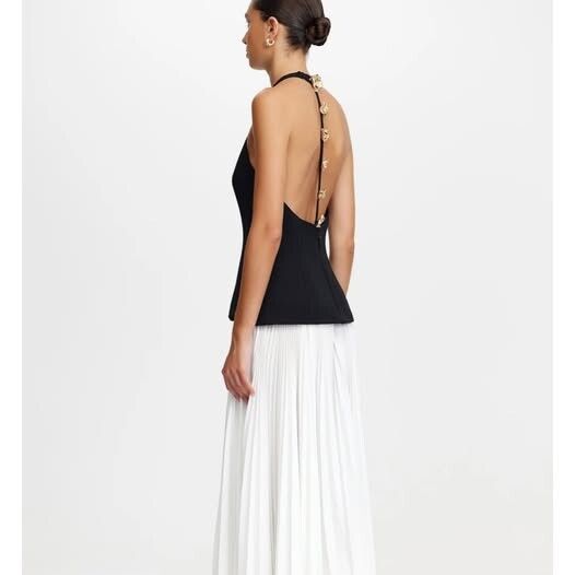acler black and white dress STANFORD MIDI DRESS main image 0