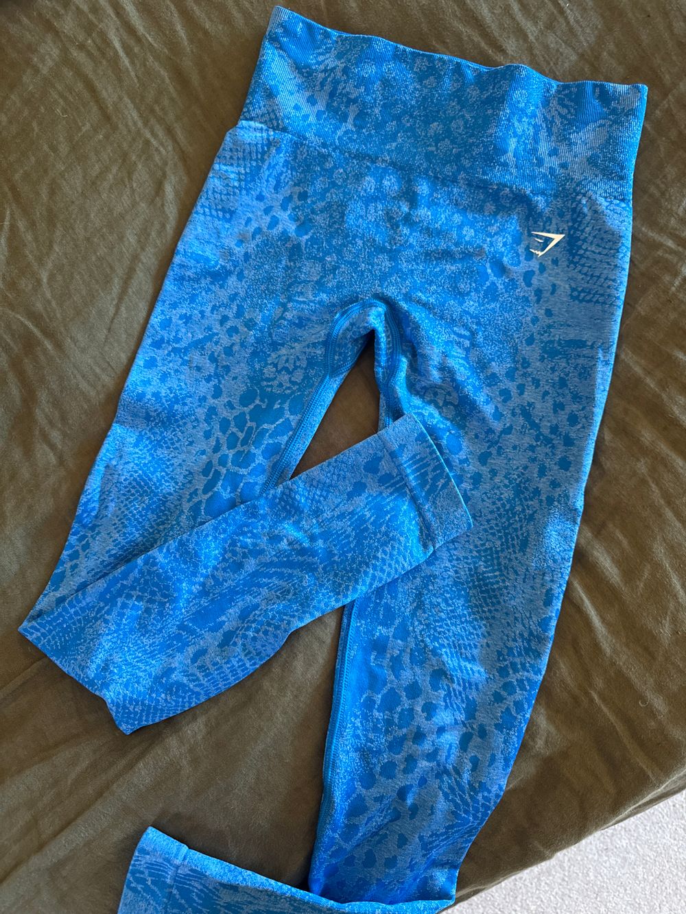 Gymshark Blue Animal Print Leggings