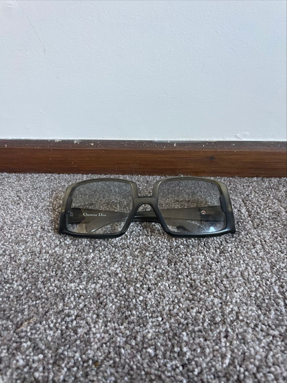 Christian Dior Black Square Sunglasses