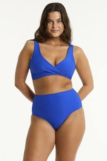 Sea Level Honeycomb blue bikini