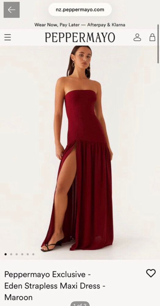 PepperMayo - Eden strapless Maxi on Designer Wardrobe PepperMayo - Eden strapless Maxi on Designer Wardrobe