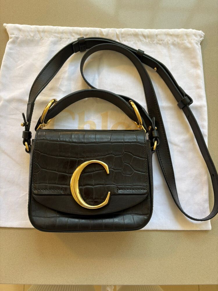 Chloe Croc- Embossed C Bag   - RRP$2,600