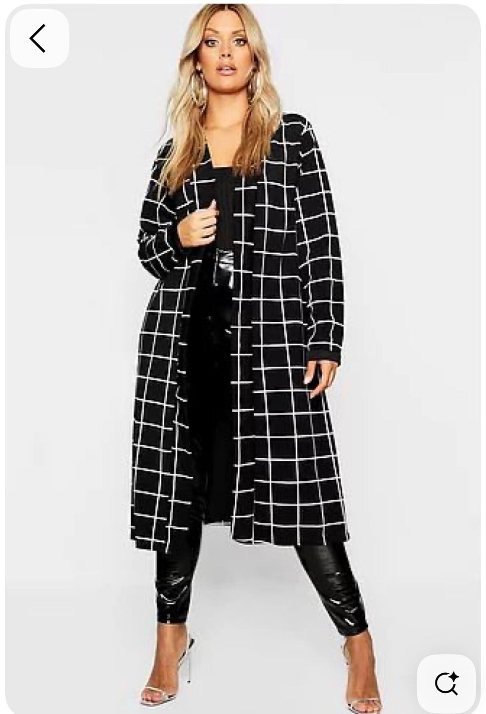 check coatigan/duster