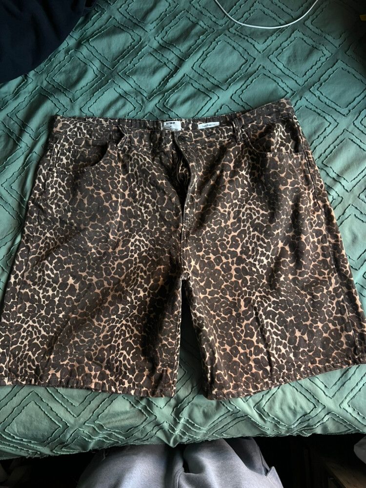 Cotton On Leopard Print Baggy Jorts