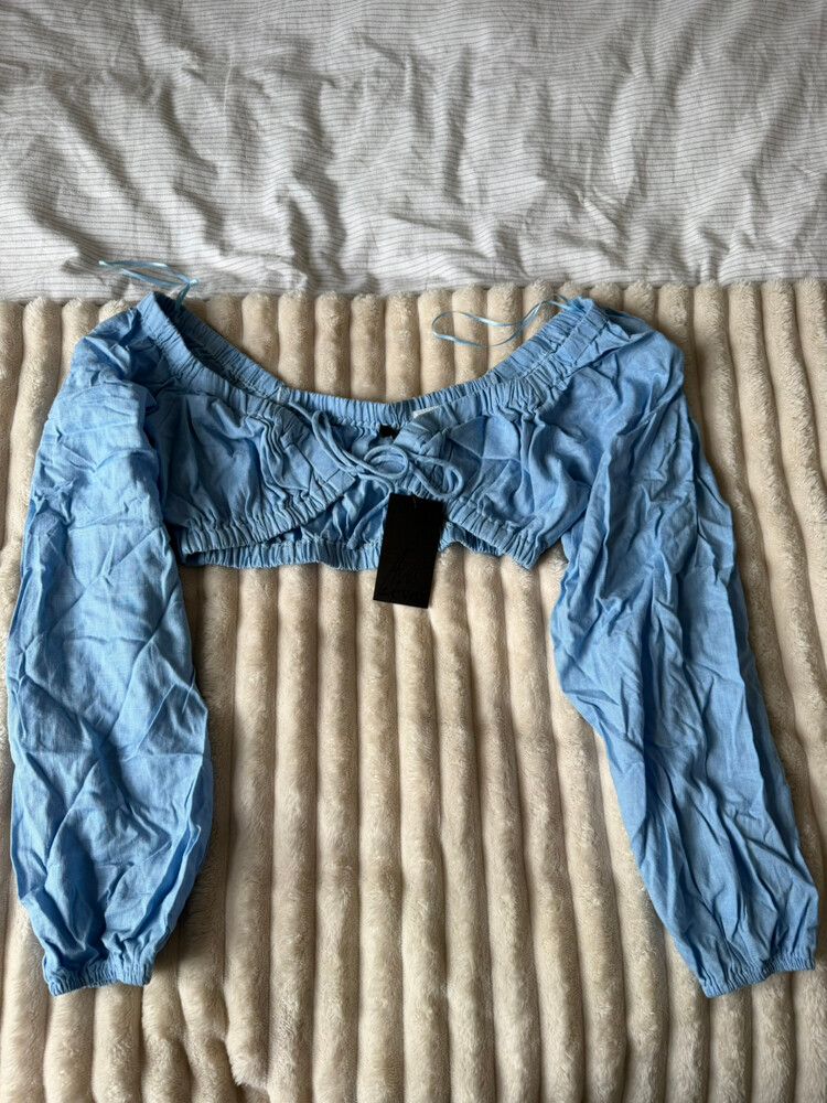 City Beach Light Blue Indigo Top