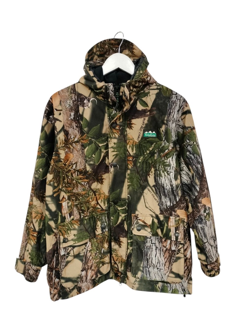 Green Camouflage Hooded Jacket
