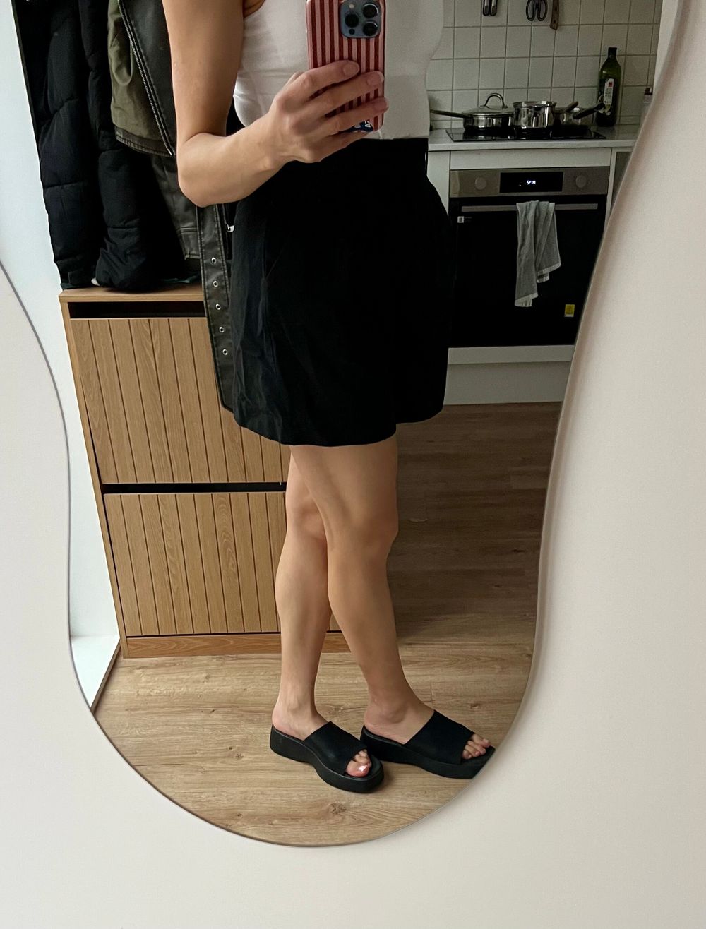 Black Pleated Zara Shorts