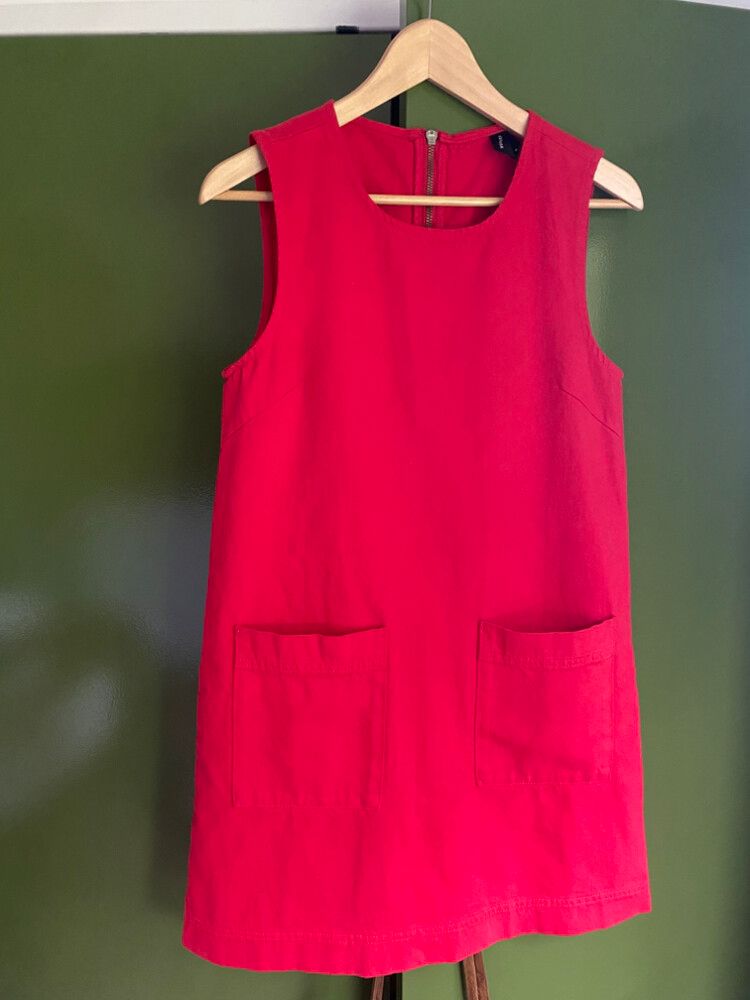 Red Pinafore From Huffer Retro Cute!