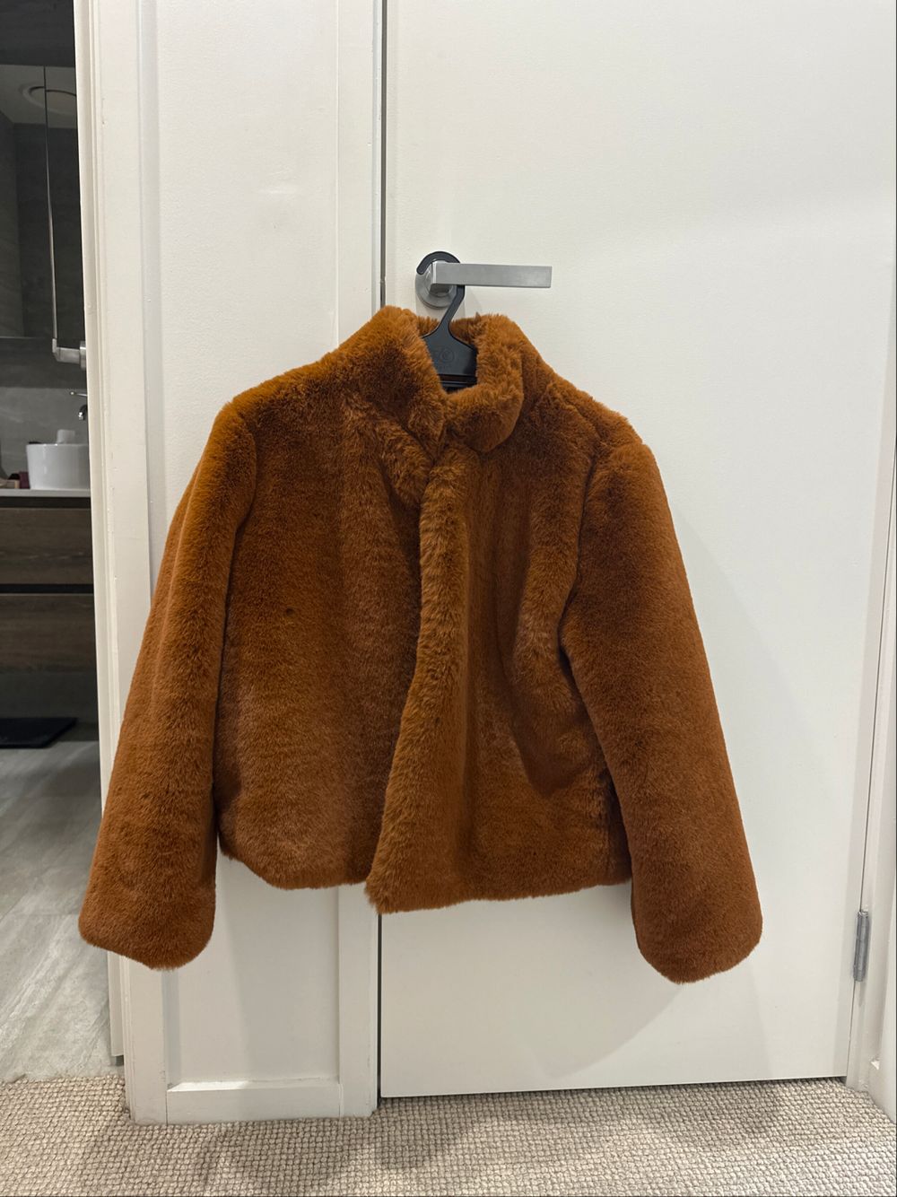 Brown Faux Fur Jacket