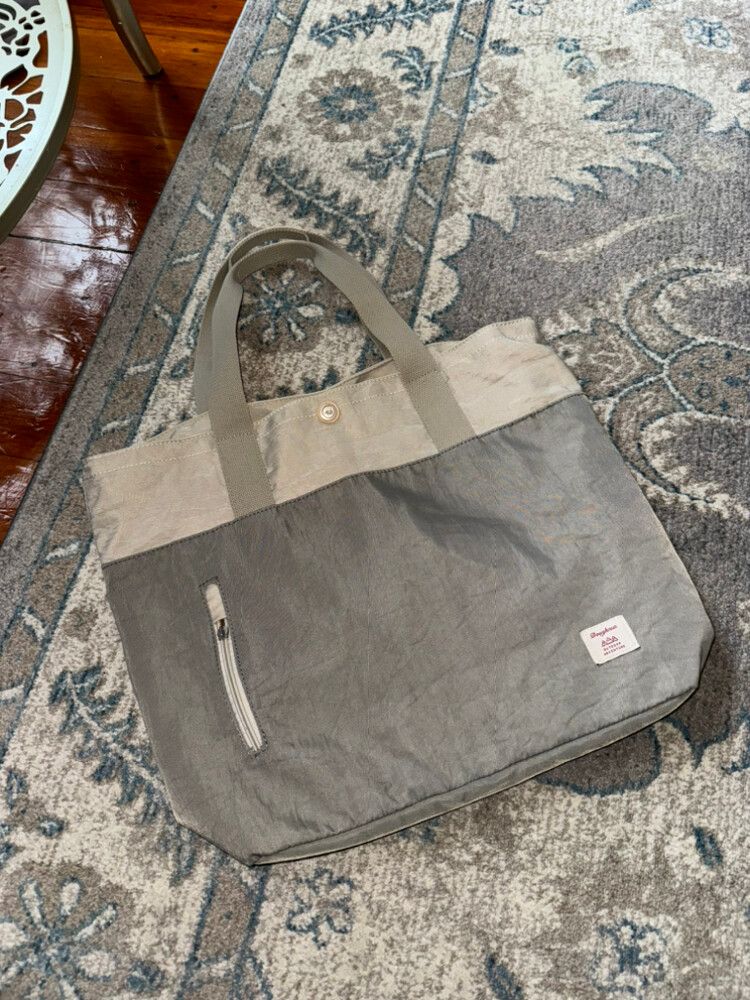 Doughnut Beige and Grey Tote Bag