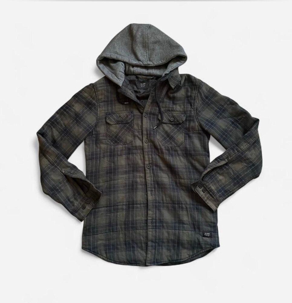 Globe Grey Plaid Hooded Quilted jacket