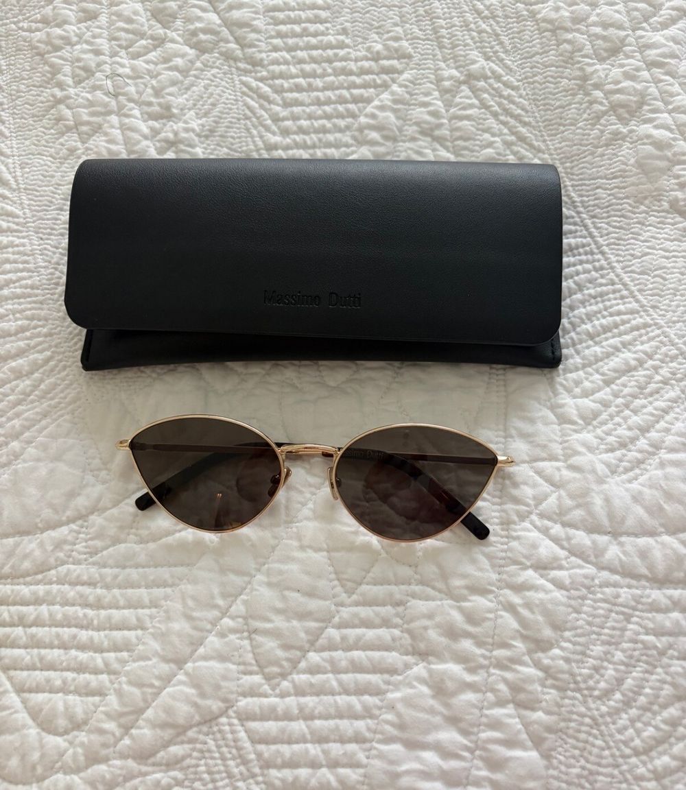 Massimo Dutti Gold Sunglasses