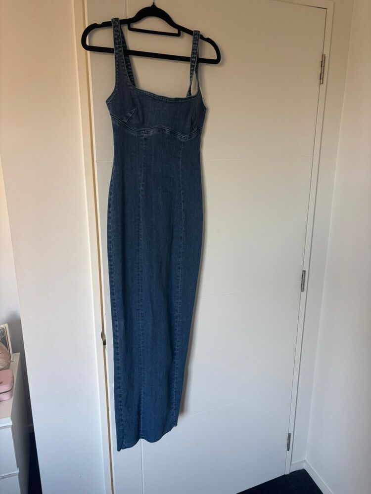 bershka denim dress long Denim mini dress - Dresses and jumpsuits - Women