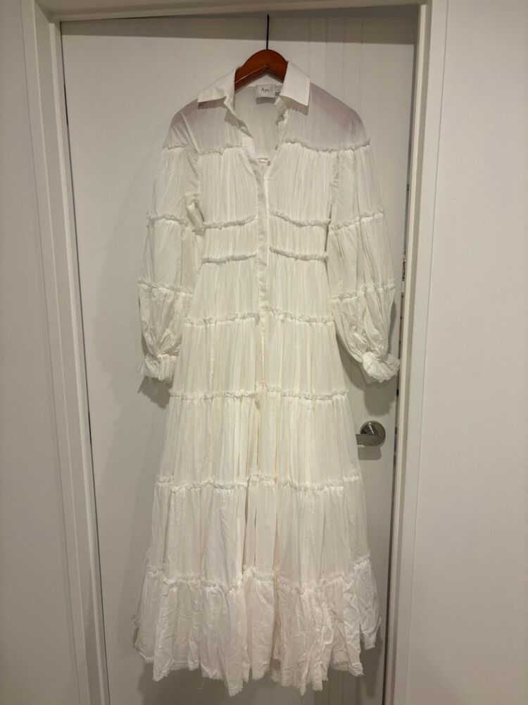 Aje - Aje White Maxi Dress on Designer Wardrobe