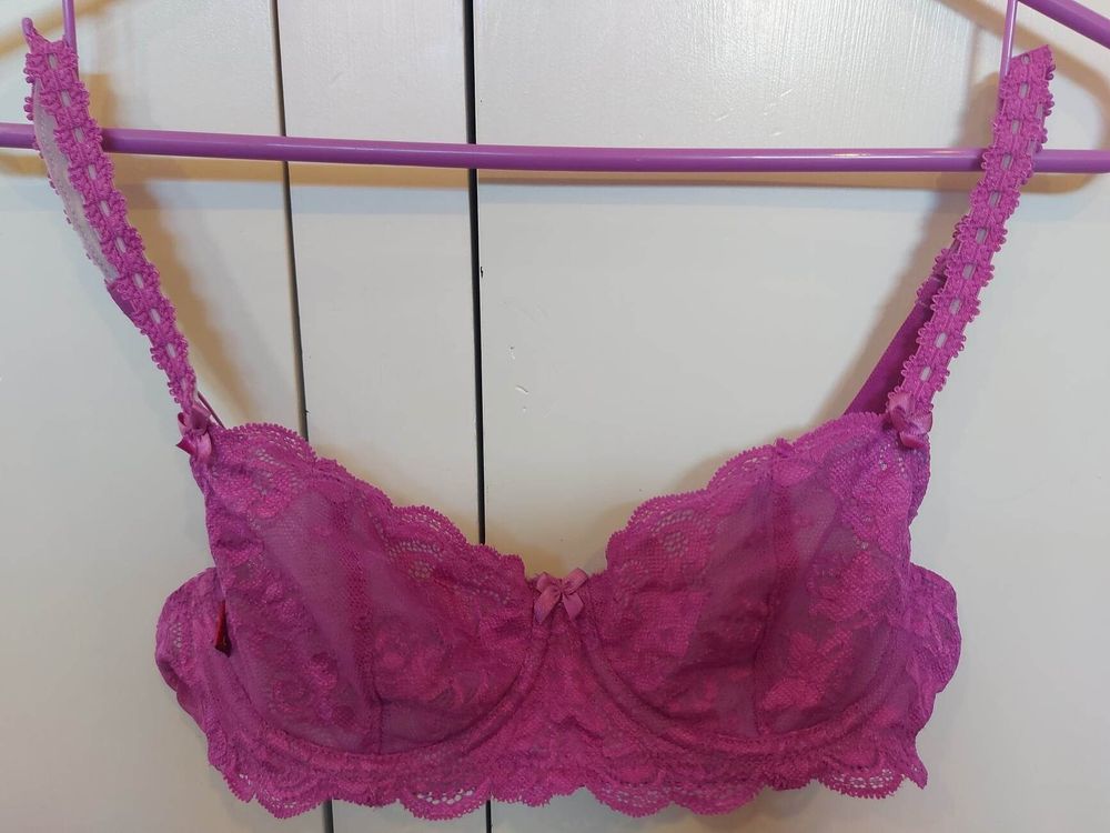 Fun and funky bright pink/purple bra