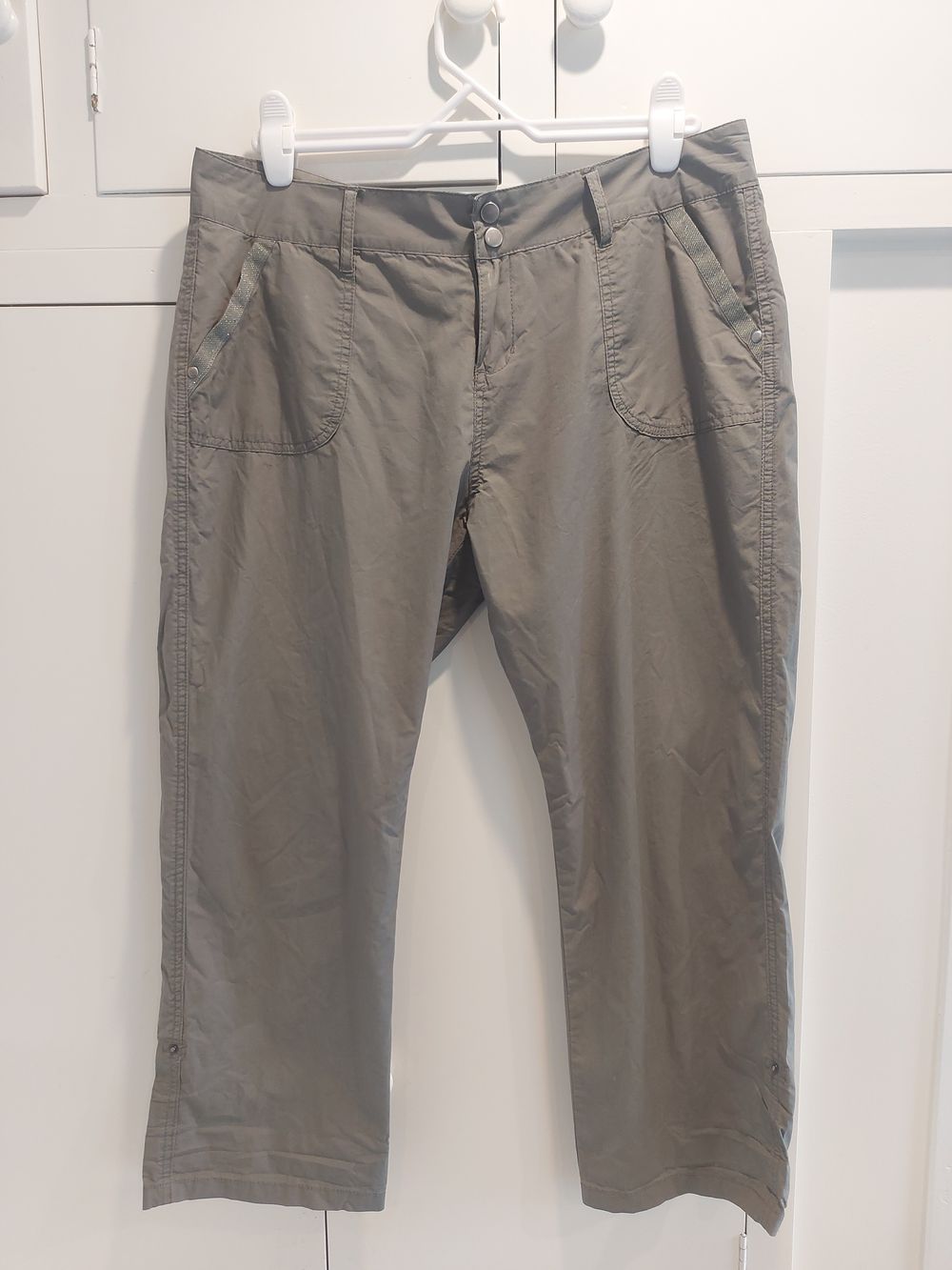 3/4 summer trousers, silver detailing